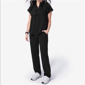 FIGS Black Córdoba Scrub Pants XS